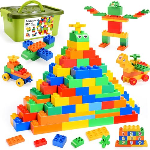 iKidiki Big Building Block Set, Toys for Kids Age 3+