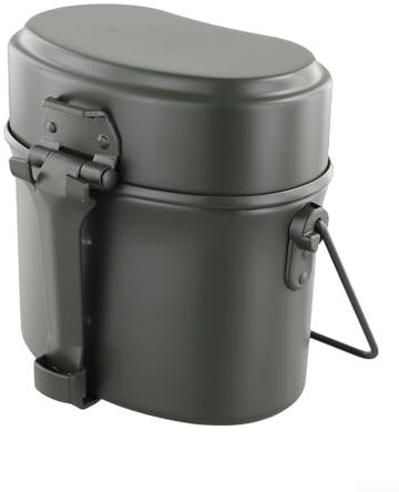 Getdoublerich Portable Camping Cutlery Hiking Cookware Lunch Box Nesting Aluminum Cutlery Cooking Cutlery For Camping, Hiking And Other Outdoor Activities