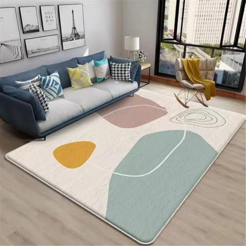 RUGMRZ Home Teppich Outdoor Webteppich Einfaches Farbschema Wohnzimmer Rest langlebig Auslegware 200X260CM