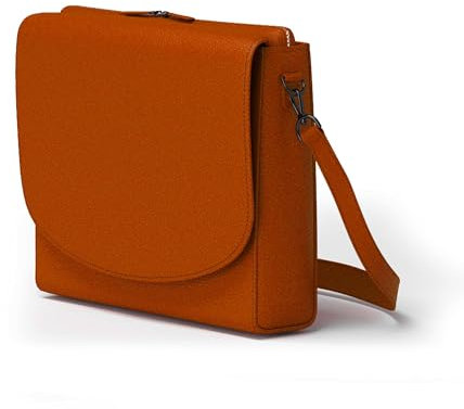 KMISSO Damen Umhänge Henkel Tasche Veganes Leder 30609 Orange