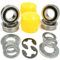 Jodriva 1 jeu de douilles de roulement de roue avant, Kit de Conversion de roulement de remplacement for tondeuse à gazon John Deere, pièces de coupe gazon Conversion de bague de roue avant en rouleme