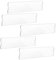 JECOMPRIS 5pcs Clear Acrylic Name Plate Holder Wall Mount Bracket for Office Door Sign Display High Transparency Design for Schools Commercial Spaces