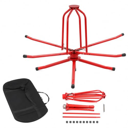 Rohrhaspel Abroller für Fußbodenheizung 200 kg 16–32 mm Faltbare Rohrhaspel | Rohrhaspel Abroller für Fußbodenheizungsrohr 16/20/32m Heizungsrohre mit Doppellager Federbegrenzer Verstellbarer Aufnahme