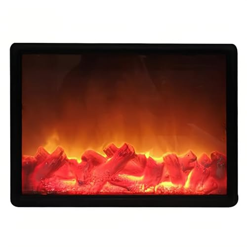 Lancoon LED Lámpara de Chimenea con luz de Llama Simulación de Llama Seguridad sin Calefacción Interior al Aire Libre Rectangular para Sala de Estar Decorativo de Navidad Inicio de Fiesta