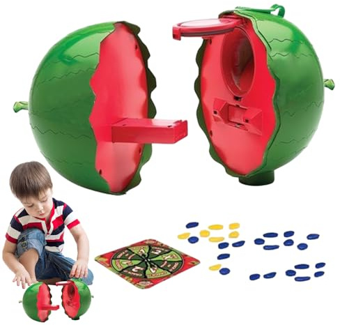Lustiges Watermelon Smash – Gesellschaftsspiel Für Kinder Und Erwachsene, Interaktives Set Aus 32 Teilen Wassermelone + Drehteller, Spielerische Aktivität Für Die Hand-Auge-Koordination, Garantierter