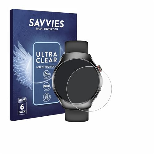 Savvies 6 Stück Schutzfolie für Smartwatch ET460 1.47