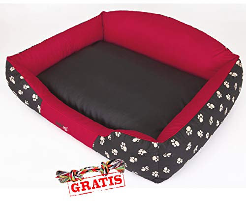 HobbyDog KRLCZK2 + Spieltau gratis königliches Hundebett Ruheplatz Hundematratze Hundekissen Hundematte Schlafplatz (3 Verschiedene Größen) (XXL (110 x 85 cm))