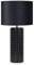 Markslöjd Proud Tischleuchte schwarz E27 Tischlampen (Schwarz, Glas, Textil, Universal, IP20, II, E27)