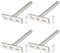 KingYH 4 Pièces Supports Étagères Flottante Invisibles Fixation Cachée Forme de T Support d'Étagère Mural pour Fixation de Étagère en Bois Consoles Invisible Boiseries Étagères DIY