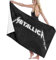 AGHRFH Metallica Vintage Retro Brief Baumwolle Strandtuch Mikrofaser saugfähige Badetücher schnell trocknende Handtuch Decke für Frauen, Kinder, Herren