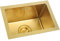 Fregadero de cocina de acero inoxidable con forma de trompeta, color dorado
