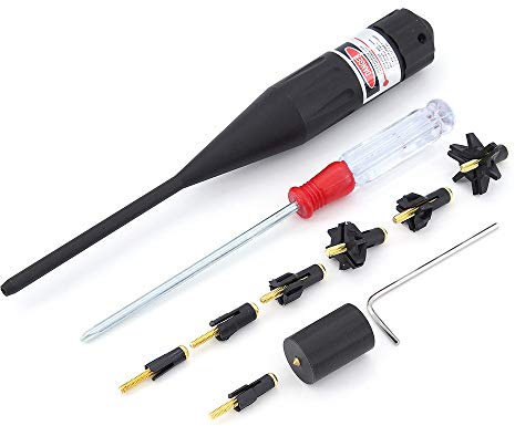 Bemodst Rot Laser Bohrung Sighter Kit für Jagd .17 zu .78 Caliber Gewehre
