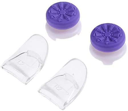 Replacement L2 R2 Trigger Extenders Buttons Thumbstick Caps Protector Joystick Caps for PS4 Controller