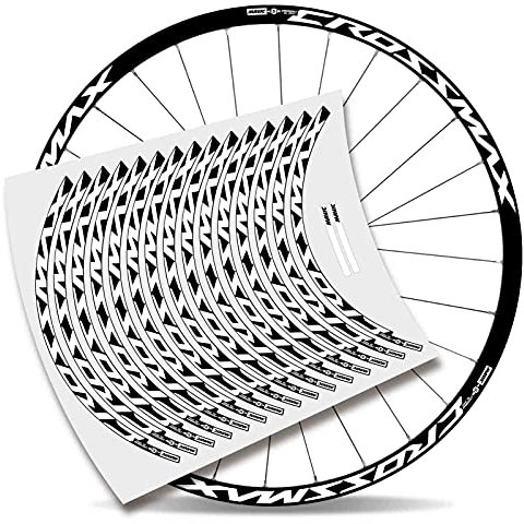 Kit Pegatinas Bicicleta Stickers LLANTA Mavic Crossmax Pro Carbon 29'' MTB BTT B (Blanco)