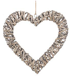 Willow Direct Wicker Heart Hanging Decoration (Large)