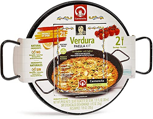 Paella Kit de légumes pour 2 personnes avec poêle à paella