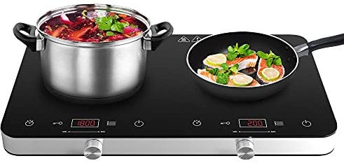 COOKTRON Double Induction Cooker with Touch Control