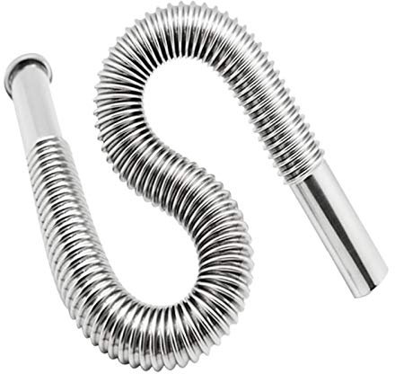 Perfect Flower Tubo di scarico flessibile, tubo di scarico universale, sifone, sifone e antiodore, per lavandino, lavandino, lavandino, lavandino, scarico flessibile