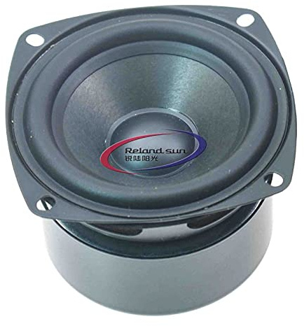 Reland Sun 2pcs 3 Inch Speaker 15W Antimagnetic Tweeter Speakers square 4 6 8 Ohm HiFi Full-Range Speaker Strong Interference Immunity for DIY Audio Loudspeaker (8Ohm Single Magnetic)