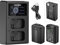 NEEWER NP-FW50 Batterie de Remplacement, Compatible avec Sony ZV-E10, a7, a7R, a7RII, a7II, a7SII, a7S, a7RII, a6300, a6400, a6500, RX10, 2-Pack 1100mAh Batterie, Double Chargeur USB, USB-C Câble