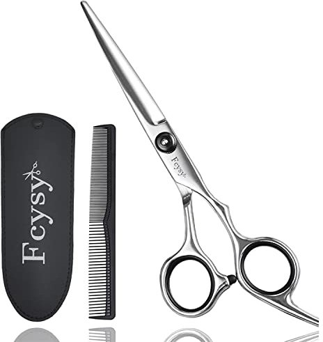 FCYSY Professional Hairdressing Scissors Set - Barber Scissors for Men & Women, Hair Cutting & Beard Trimming