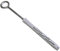 AERZETIX - C57533 - Set di 10 tasselli universali Ø10x100mm in plastica + 10 ganci a sospensione con occhiello/golfari per avvitare chiuso Ø7x105mm in acciaio - calcestruzzo mattoni pieni muratura