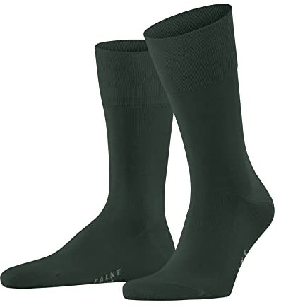 FALKE Tiago M So algodón fil d'Écosse sostenible lisos 1 par, Calcetines Hombre, Verde Hunter Green 7441, 45-46
