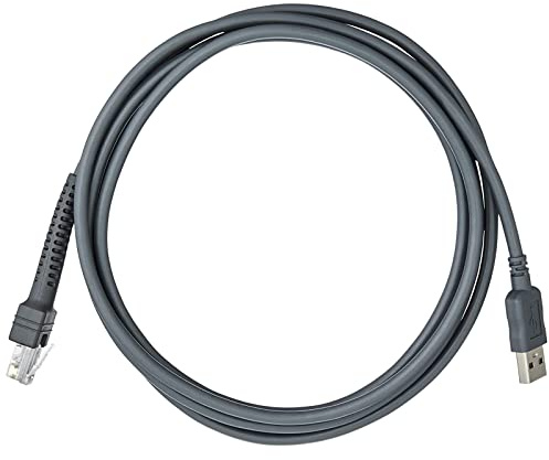SOTESIN USB Cable for Symbol Zebra Motorola Barcode Scanner, USB to RJ45 Cable, CBA-U01-S07ZAR LS2208-SR DS2208 DS8178 LS1203 LS4208 DS4208 DS9208 DS4308 LI4278 (2M/7FT Flatted USB Port)