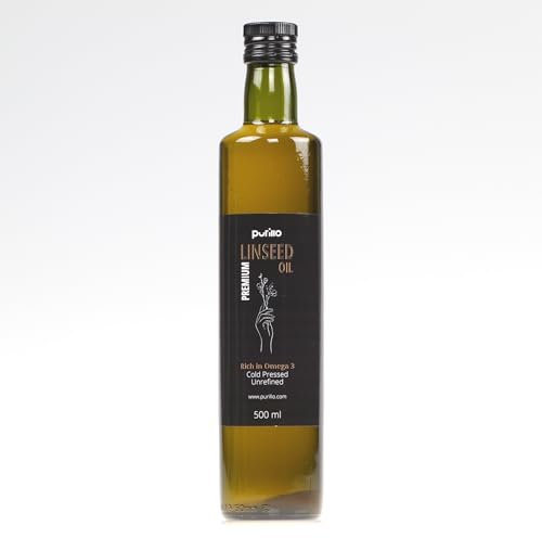 Linseed oil, cold-pressed, unrefined - Purillo (500 ml)