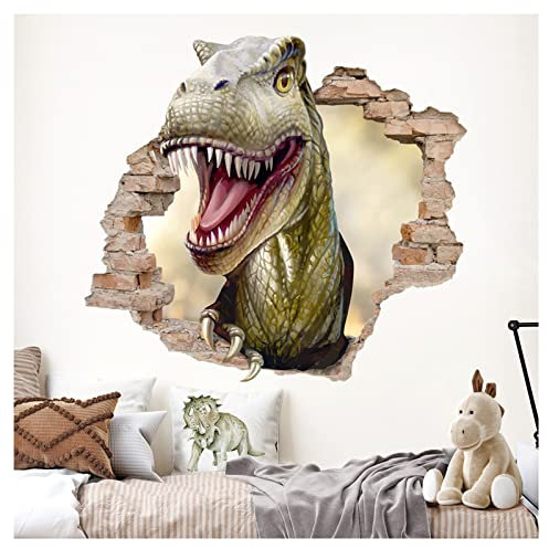 Little Deco 3D Wandsticker Wandtattoo Dino Kinderzimmer Dinosaurier T-Rex Jugendzimmer Wandaufkleber Schlafzimmer Wanddeko DL963-3