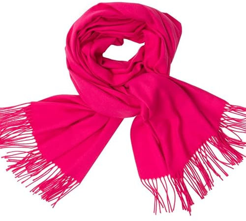 Banemi Loop Schal Damen Lang, Kaşmir Winter Warme Schal mit Quaste für Neujahrsgeschenk 200X70CM