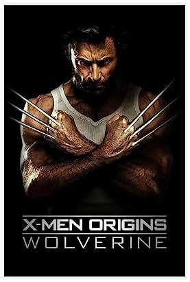 Wolverine Logan Hugh Jackman Filmposter auf Leinwand, Poster, Wandkunst, Dekor, Bild, Gemälde für Wohnzimmer, Schlafzimmer, Dekoration, ungerahmt, 50 x 75 cm