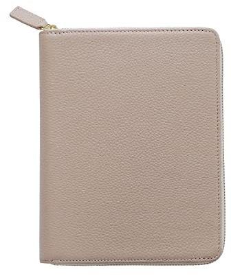 Moterm Reißverschluss Lederhülle für Stalogy B6 Planer(Kiesel-Taupe)