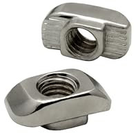 Edelstahl Hammermutter Nutenstein M6 Nut 8 für Aluprofil 30-er - 100 Stück