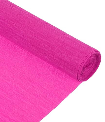 QUARKZMAN Krepppapierrolle, 2,4 m lang und 25,4 cm breit, für Hochzeitszeremonien, verschiedene große Festivals, Dekoration, Pfirsich