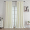 Joydeco Wohnzimmer Samt Gardinen 2er Set H 245 x B 132 Elfenbeinweiß Elegant Samtvorhang Verdunklungsvorhänge Thermovorhang Kälteschutz Blickdicht Schlafzimmer