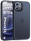 HuwaiH for iPhone 12/12 pro Case, 12FT Military Grade Protection Drop Shockproof Anti-Fingerprint, Translucent Matte Phone Case for iPhone 12/12 pro(Black)