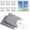 2 Unsichtbarkeit Fly Screen for Window, 130x150CM Zuschneidbar Insektensch Fliegengitter mit 6 Stück Fliegengitter Fenster Reparatur und 2 Rollen Bänder