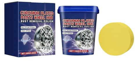 FelgenReiniger 100g, säurefrei für Leichtmetall- & Stahlfelgen, entfernt schnell und einfach Bremsstaub und Straßenschmutz Auto Reifenpflege & Felgenpflege Set Auto Felgenreiniger (Blau)