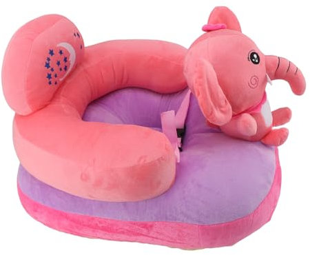 Kleinkind-Sofastuhl, Babysitz-Sofa, Bequem, Verhindert Stürze und Kippen, Verstellbarer Winkel, Tragbarer Plüsch-Säuglings-Lern-Sitzstuhl für Kleinkinder (#12)