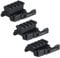 SPINA OPTICS Picatinny Rail 0.5/0.75/0.83 Zoll Riser Mount, QD Quick Release/Detach Adapter, Low Profile Picatinny Rail Red Dot Sights und Optics, 4 Slots (0,5 Zoll)