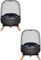 Acryl-Tischlautsprecherhalter passend für Harman Kardon Aura Studio 3, Aura Studio 4, SoundSticks 4 Bluetooth-Lautsprecher (Schwarz, JJ-9300-B-0) 2-PCS
