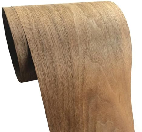 Cozylkx Fogli Di Restauro in Impiallacciatura Di Legno Naturale Da 20 Cm x 2,7 M, Rotolo Di Impiallacciatura in Legno Senza Colla Da 0,2 Mm Di Spessore per Altoparlanti Fai Da Te, Armadi, Tavoli
