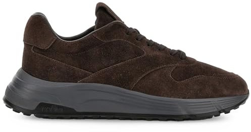 Hogan Sneaker da Uomo Hyperlight in camoscio Marrone Scuro - HXM5630FK6T BTMS614 - Taglia 5