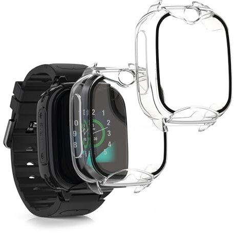 kwmobile 2X Cover kompatibel mit Xplora XGO 2 Hülle - Fullbody Fitnesstracker Case Set aus Glas - Transparent