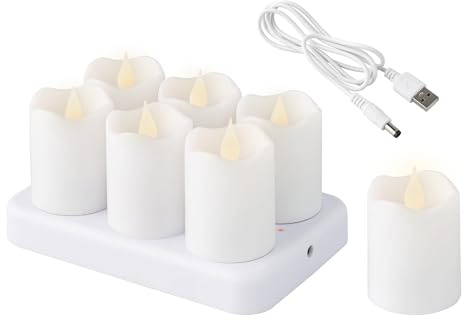 Lumineo LED Teelicht White/Flame 6cm