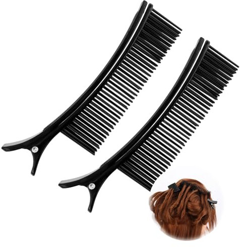 Hair Clips For Styling 2 Stück Haarklemmen Haarclips 2 In 1 Haarspangenkamm Haarclips zum Stylen und Schneiden,Friseur Abteilklammern Krokodil Styling Haarklammern für Damen Dickes & Dünnes Haare