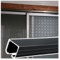 Rail porte coulissante Kit de quincaillerie pour porte de grange à voie unique (100, 120, 140, 240, 300, 340 cm), rail de porte de placard en aluminium avec butées de porte et guide au sol(Black,140cm