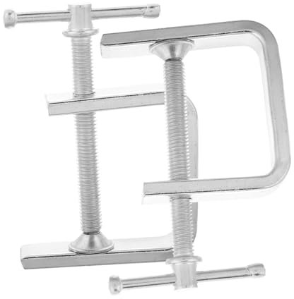 SHINEOFI 2pcs Large Ratchet Clamps for Woodworking Quick Release Furniture Clamps Heavy Duty Small Lever Mechanism for DIY Projects