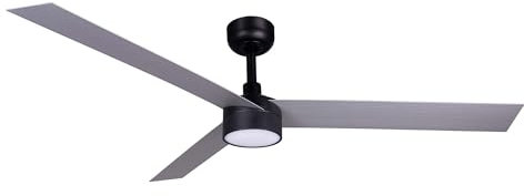 Faro Cruiser Ventilatore da soffitto XL 3 pale Nero Opaco Alluminio Illuminazione 2700-4000-6500K Sistema Intelligente Tuya